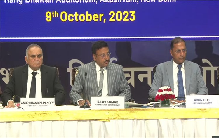 Election Commission announces schedule for assembly elections in 5 ...