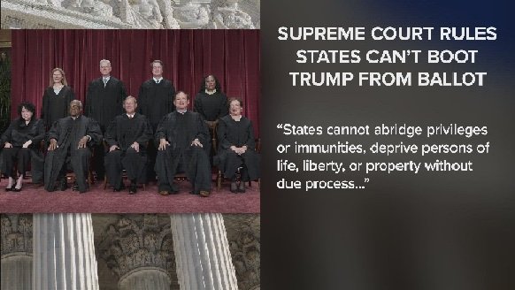 Supreme Court rules Trump can stay on ballot in 2024 - Pressmediaofindia